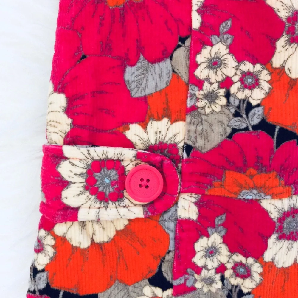 BABY GAP Floral Corduroy Dress